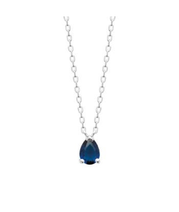 Goutte - Bleu - Collier - Argent sur le site 