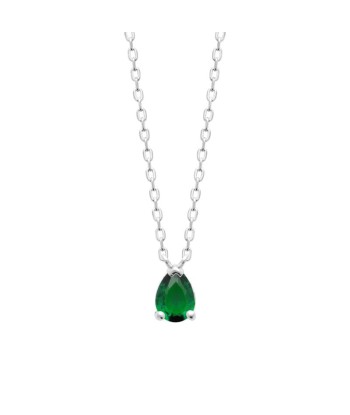 Goutte - Vert - Collier - Argent JUSQU'A -70%! 