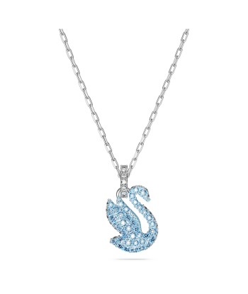 Iconic Swan - Petit - Bleu Argenté - Pendentif - Swarovski en ligne des produits 