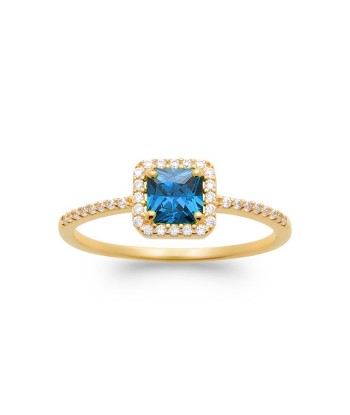 Marquise - Bleu - Bague en Plaqué Or - Azuline commande en ligne