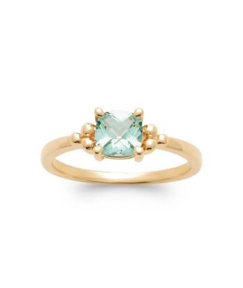 Solitaire - Vert - Bague en Plaqué Or - Azuline Véritable concentré