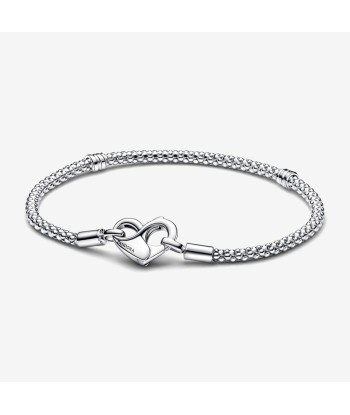 Maille Cloutée - Coeur - Argent - Bracelet - Pandora vous aussi creer 