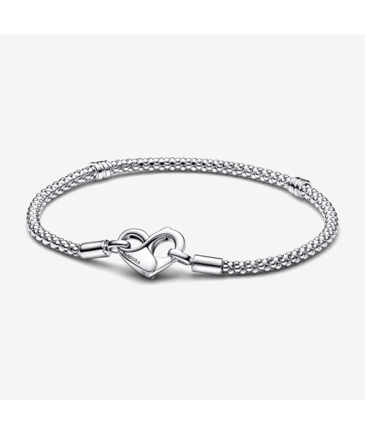 Maille Cloutée - Coeur - Argent - Bracelet - Pandora vous aussi creer 