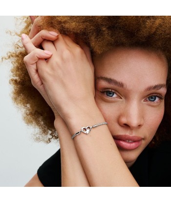 Maille Cloutée - Coeur - Argent - Bracelet - Pandora vous aussi creer 