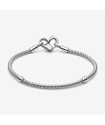 Maille Cloutée - Coeur - Argent - Bracelet - Pandora vous aussi creer 