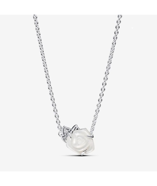 Rose Blanche - Argent - Collier Pandora solde