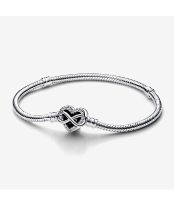 Maille Serpent - Coeur & Infini - Argent - Bracelet - Pandora soldes