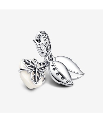 Nature - Rose Blanche - Argent - Charms Pandora store