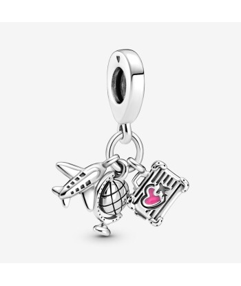 Voyage - Avion & Globe & Valise - Argent - Charms - Pandora vous aussi creer 