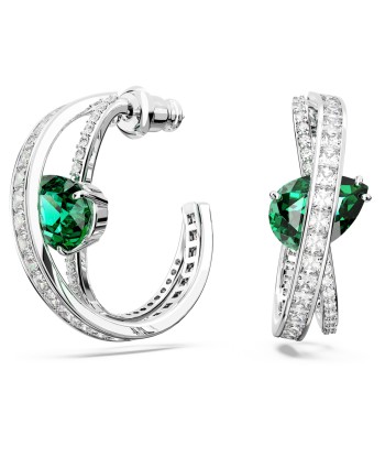 Hyperbola - Vert Argenté - Boucles d'oreilles - Swarovski JUSQU'A -70%! 