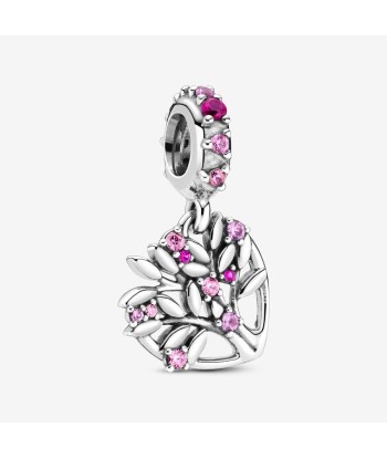 Arbre de Vie & Coeur Rose - Argent - Charms - Pandora 50-70% off 