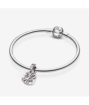 Arbre de Vie & Coeur Rose - Argent - Charms - Pandora 50-70% off 