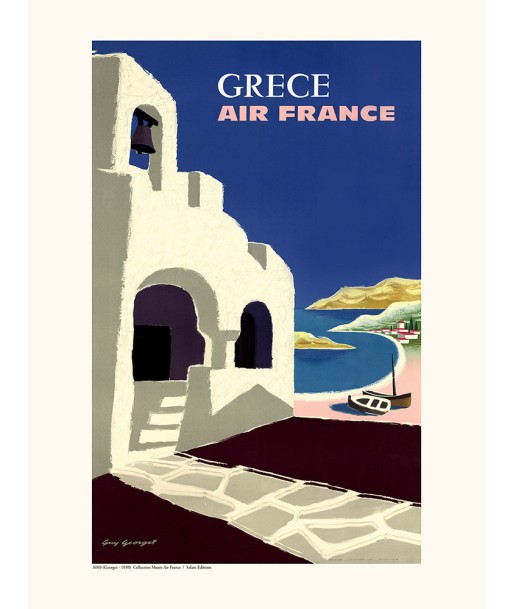 Affiche Grèce - Air France en stock