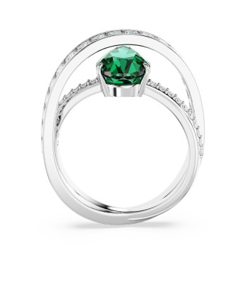 Hyperbola - Vert Argenté - Cocktail - Bague - Swarovski les ctes