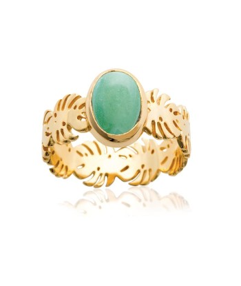 Aventurine  - Bague en Plaqué Or - Azuline 50-70% off 