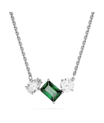 Mesmera  - Vert Argenté - Collier - Swarovski pas cher